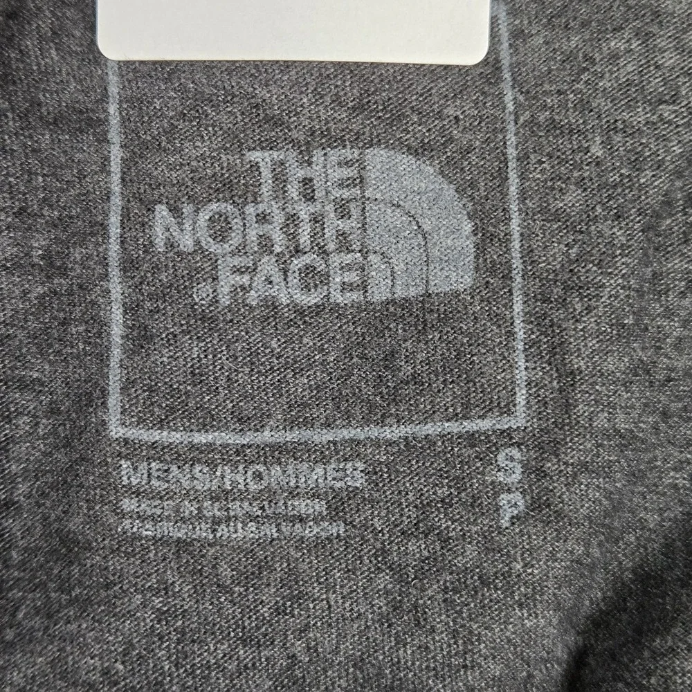 The North Face Men Shirt S Gray NSE Graphic Logo Crew Neck Long Sleeve Tee